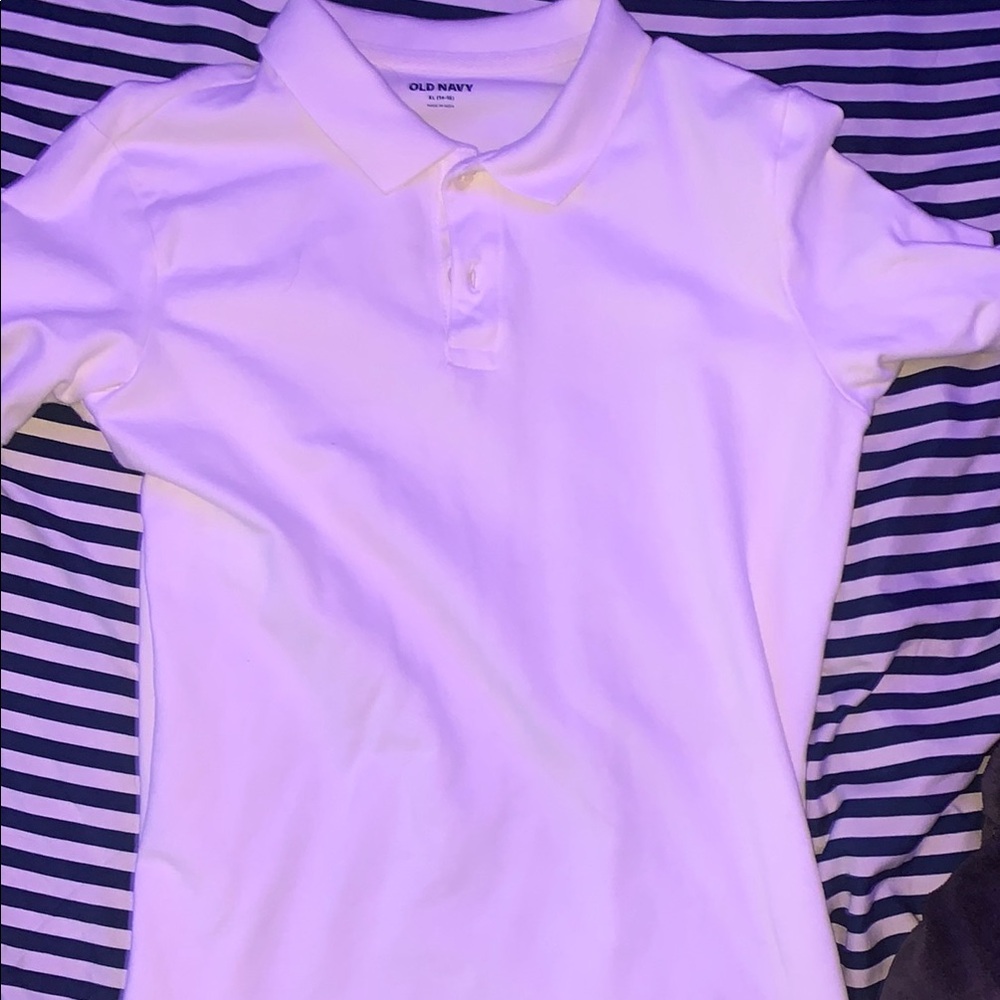 Old Navy White Polo Shirt
